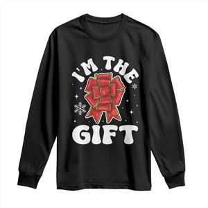 Funny Christmas Present Costume Long Sleeve Shirt I Am The Gift TS09 Black Print Your Wear