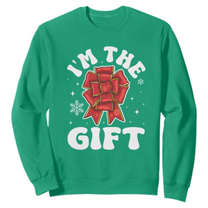 Funny Christmas Present Costume Sweatshirt I Am The Gift TS09 Irish Green Print Your Wear