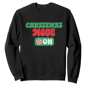 Funny Christmas Mode On Sweatshirt TS09 Black Print Your Wear