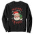 Funny Christmas Sweatshirt Nothing For You Whore Santa Middle Finger TS09 Black Print Your Wear