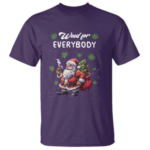 Funny Christmas T Shirt Weed For Everybody Cannabis 420 TS09 Purple Print Your Wear