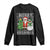 Funny Weed Christmas Long Sleeve Shirt Merry Kushmas Naughty Santa Snowman Cannabis 420 TS09 Black Print Your Wear