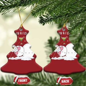 Funny Xmas Snowman Christmas Ornament I Am Sexy And I Snow It TS09 Christmas Tree Red Print Your Wear