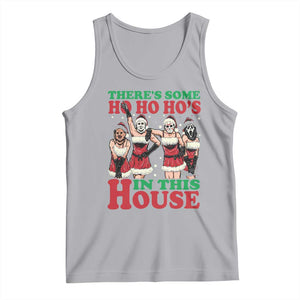 Funny Christmas Tank Top There Is Some Ho Ho Hos In This House Horror Character Dancing TS09 Athletic Heather Print Your Wear