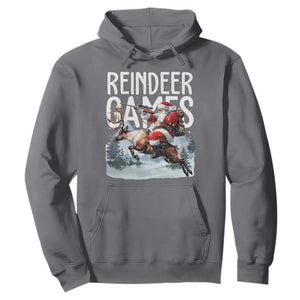 Christmas Hunting Hoodie Reindeer Game Santa Hunter Deer Season TS09 Charcoal Print Your Wear