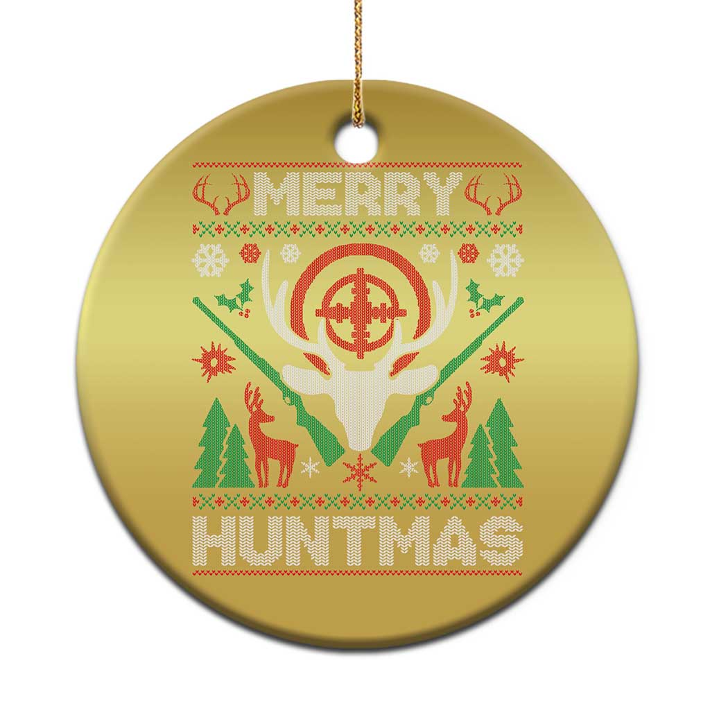 Xmas Hunting Christmas Ornament Merry Huntmas Deer Season Hunter TS09 Print Your Wear