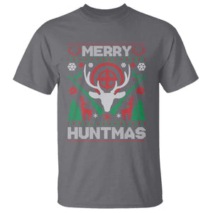 Christmas Hunting T Shirt Merry Huntmas Deer Season Hunter TS09 Charcoal Print Your Wear