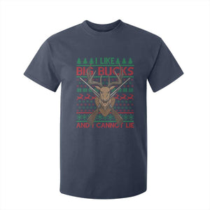 Christmas Hunting T Shirt For Kid I Like Big Bucks And I Cannot Lie Deer Hunter TS09 Navy Print Your Wear