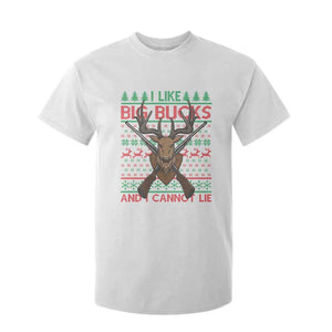 Christmas Hunting T Shirt For Kid I Like Big Bucks And I Cannot Lie Deer Hunter TS09 White Print Your Wear