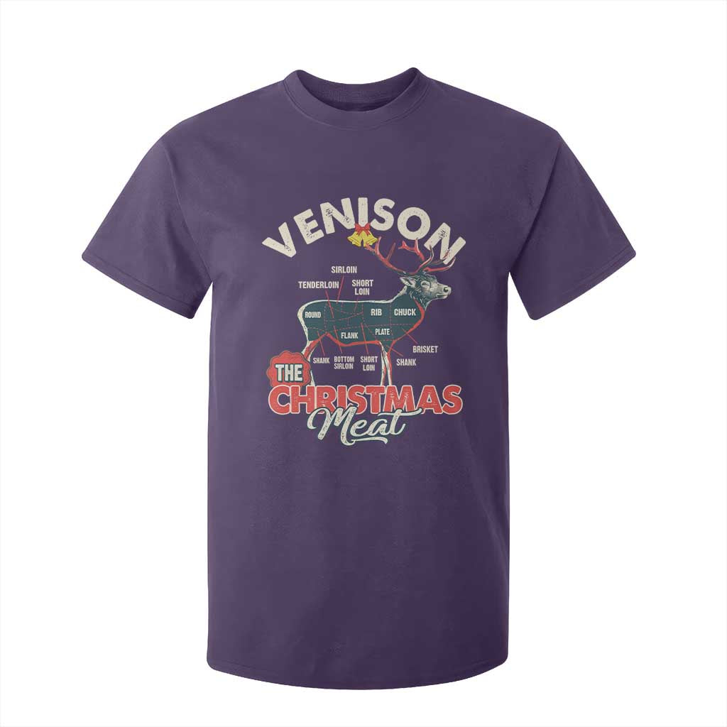 Christmas Hunting T Shirt For Kid Venison Meat Deer Season Hunter TS09 Purple Print Your Wear