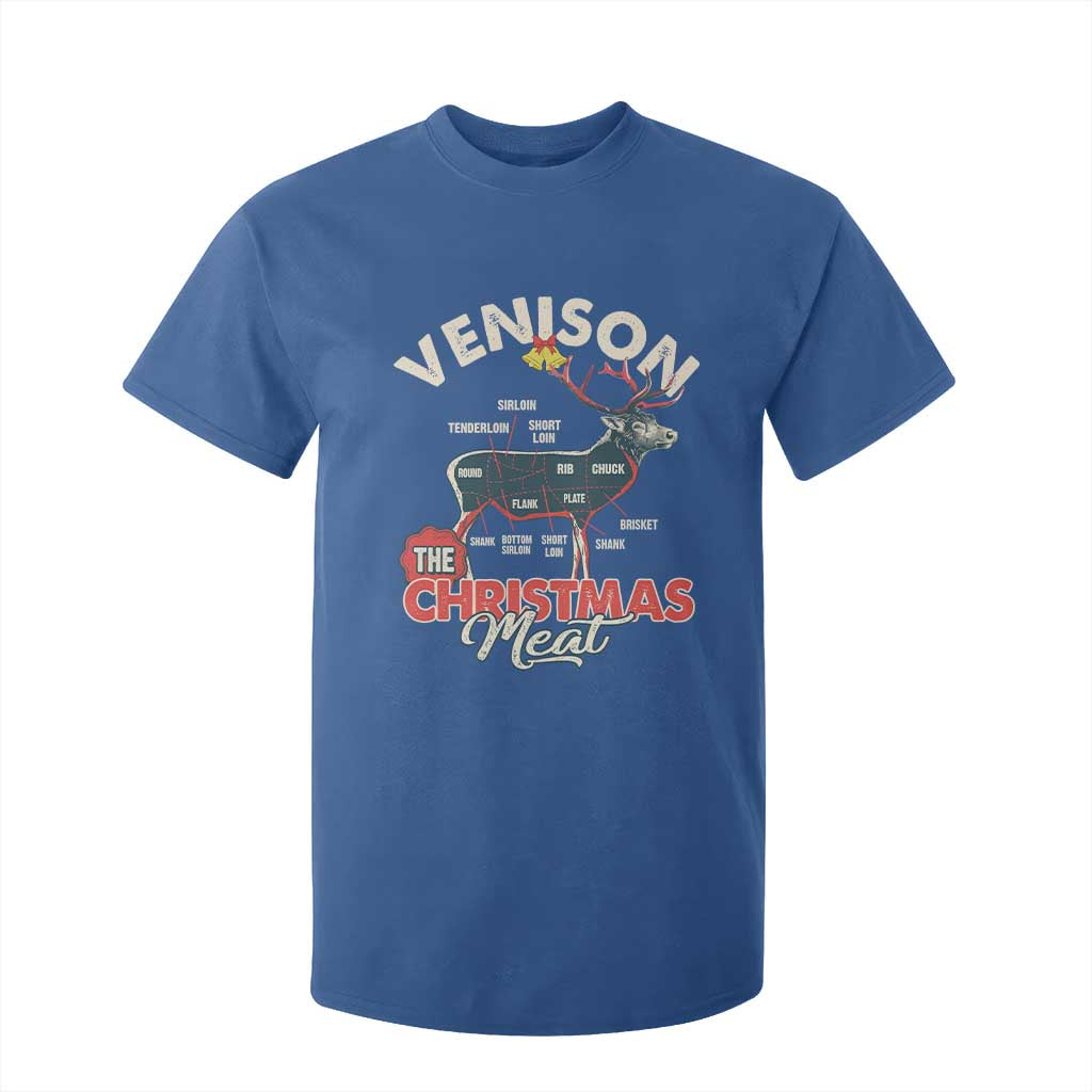 Christmas Hunting T Shirt For Kid Venison Meat Deer Season Hunter TS09 Royal Blue Print Your Wear