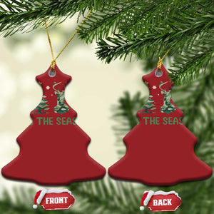 Xmas Hunting Christmas Ornament Tis The Season Hunting Camo Hunter TS09 Christmas Tree Red Print Your Wear