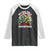 Xmas Fishing Raglan Shirt We Fish You A Merry Christmas Santa Hat TS09 Black White Print Your Wear