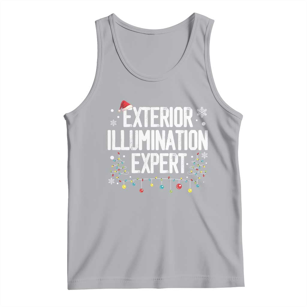 Funny Christmas Tank Top Exterior Illumination Expert Christmas Lights TS09 Athletic Heather Print Your Wear