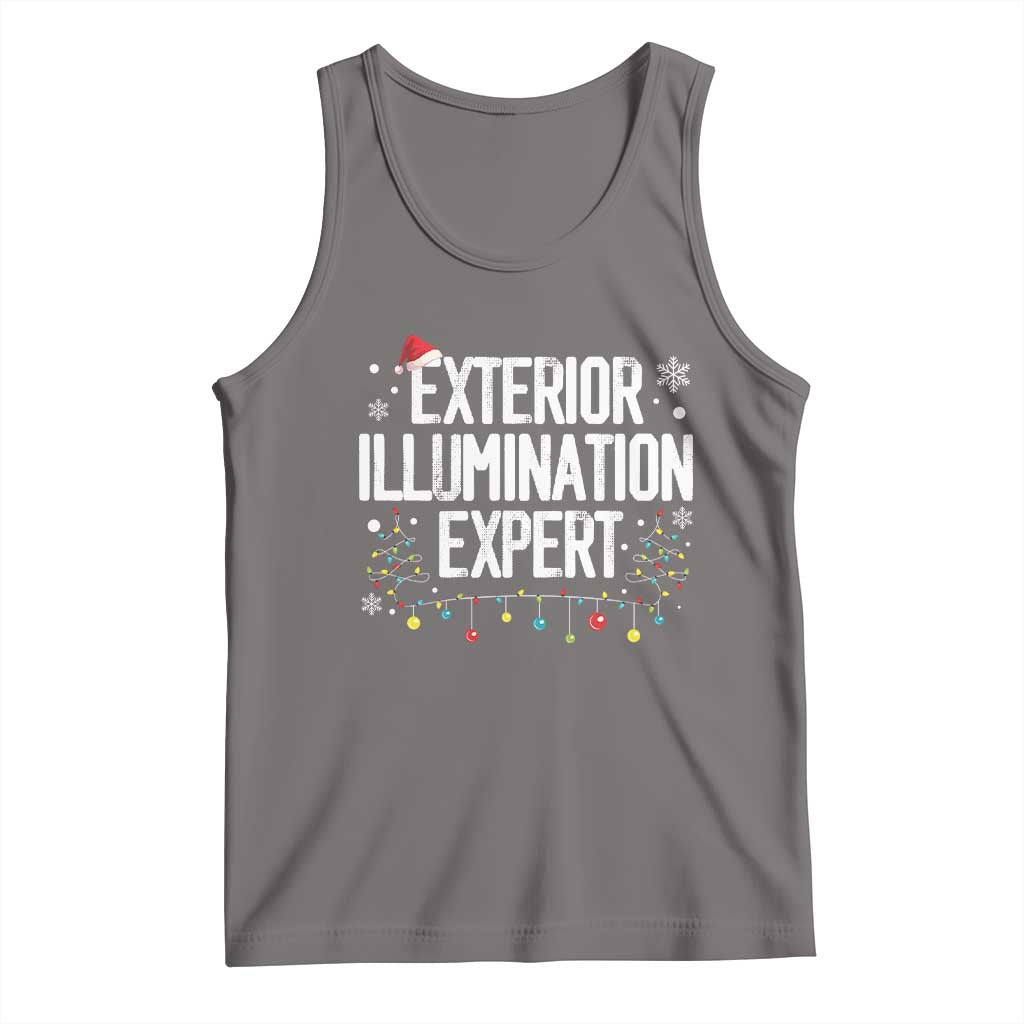 Funny Christmas Tank Top Exterior Illumination Expert Christmas Lights TS09 Deep Heather Print Your Wear