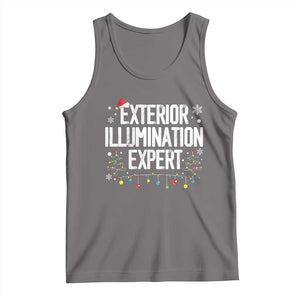 Funny Christmas Tank Top Exterior Illumination Expert Christmas Lights TS09 Deep Heather Print Your Wear