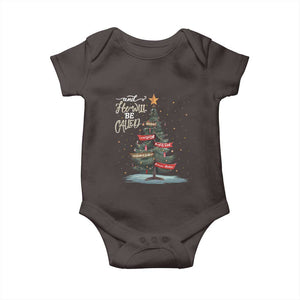 Xmas Christian Baby Onesie He Will Be Called Wonderful Counselor TS09 Dark Chocolate Print Your Wear