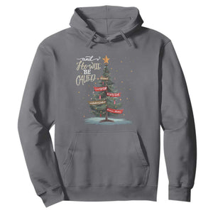 Xmas Christian Hoodie He Will Be Called Wonderful Counselor TS09 Charcoal Print Your Wear