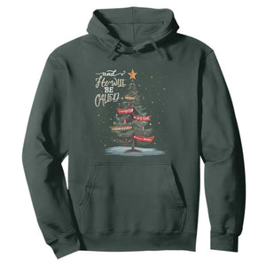 Xmas Christian Hoodie He Will Be Called Wonderful Counselor TS09 Dark Forest Green Print Your Wear