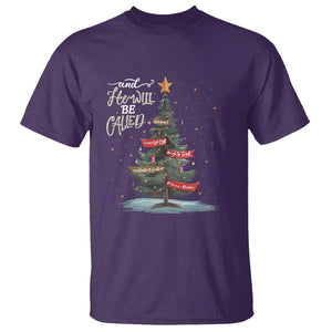 Xmas Christian T Shirt He Will Be Called Wonderful Counselor TS09 Purple Print Your Wear