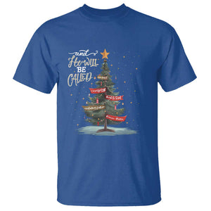 Xmas Christian T Shirt He Will Be Called Wonderful Counselor TS09 Royal Blue Print Your Wear