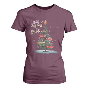 Xmas Christian T Shirt For Women He Will Be Called Wonderful Counselor TS09 Maroon Print Your Wear