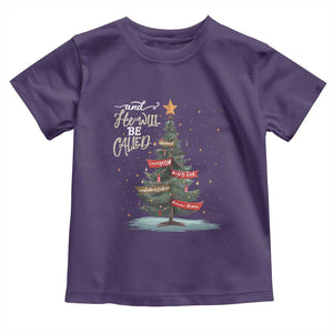 Xmas Christian Toddler T Shirt He Will Be Called Wonderful Counselor TS09 Purple Print Your Wear