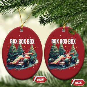 Xmas Car Racing Christmas Ornament Box Box Box Xmas Tree Colorful Light TS09 Oval Red Print Your Wear