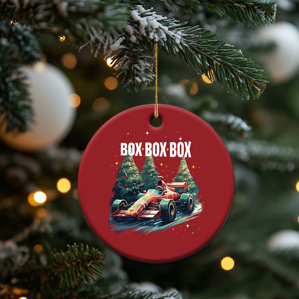 Xmas Car Racing Christmas Ornament Box Box Box Xmas Tree Colorful Light TS09 Print Your Wear