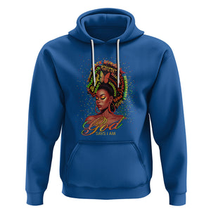 God Says I Am Melanin Strong Unique Black Women Hoodie TS09 Royal Blue Printyourwear