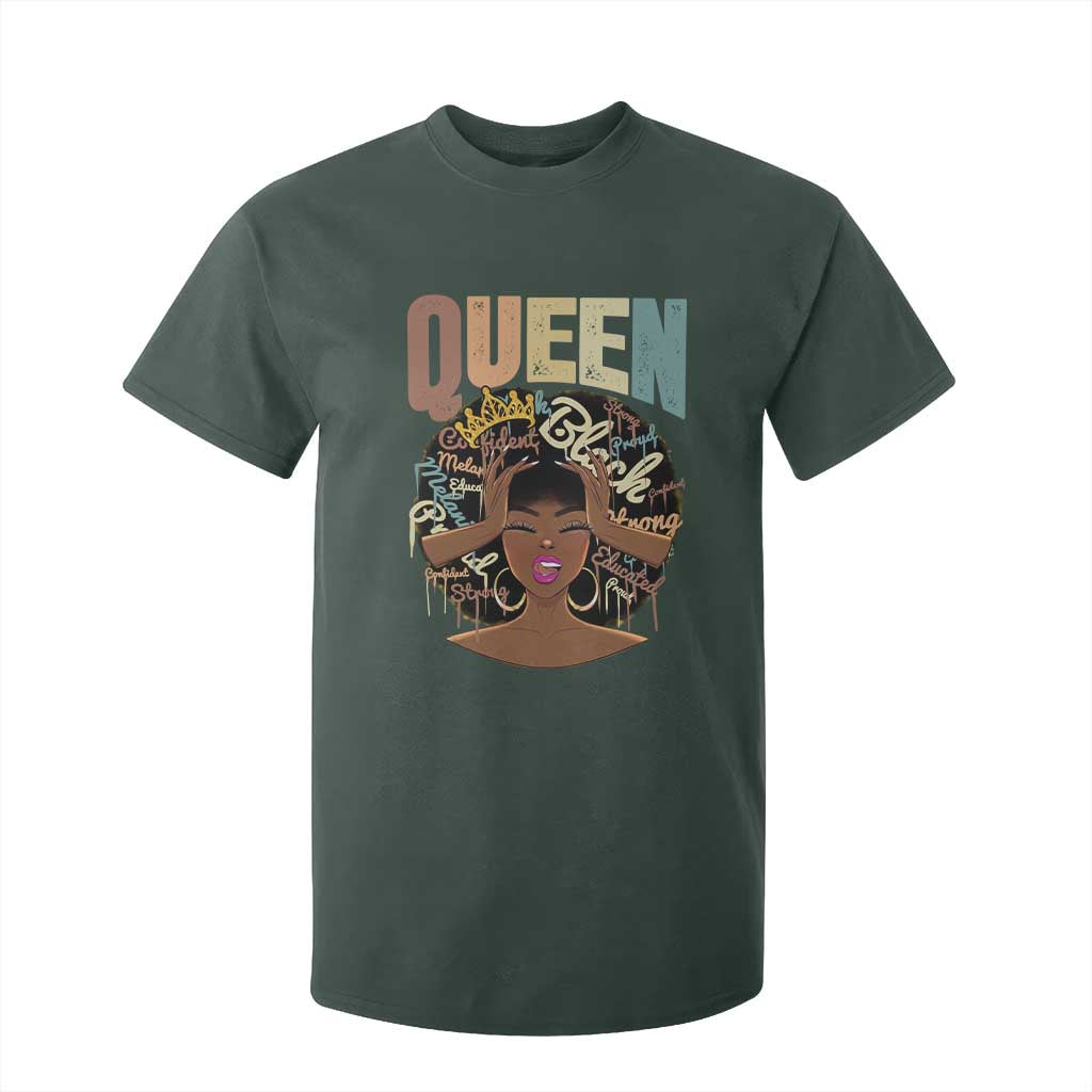 African Americans Teacher T Shirt For Kid Educated Strong Black Queen Women TS09 Dark Forest Green Print Your Wear