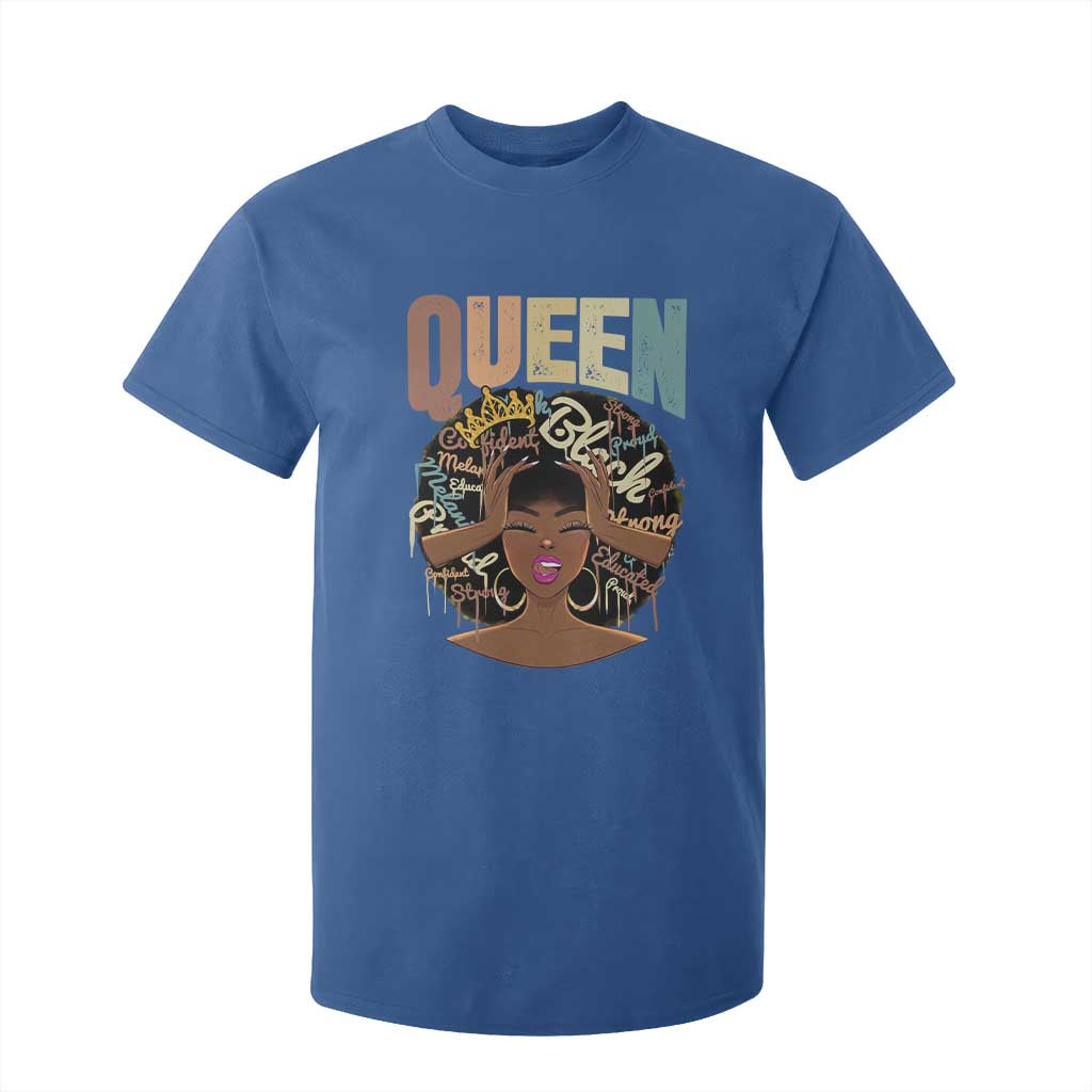 African Americans Teacher T Shirt For Kid Educated Strong Black Queen Women TS09 Royal Blue Print Your Wear