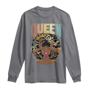 African Americans Teacher Long Sleeve Shirt Educated Strong Black Queen Women TS09 Charcoal Print Your Wear