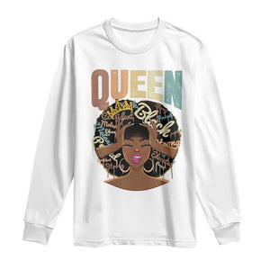 African Americans Teacher Long Sleeve Shirt Educated Strong Black Queen Women TS09 White Print Your Wear