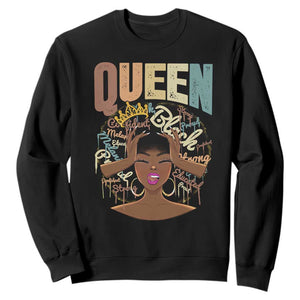 Educated Strong Black Queen African Americans Sweatshirt TS09 Black Printyourwear
