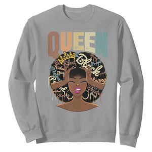 Educated Strong Black Queen African Americans Sweatshirt TS09 Sport Gray Printyourwear