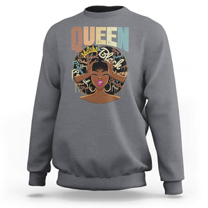 Educated Strong Black Queen African Americans Sweatshirt TS09 Charcoal Printyourwear