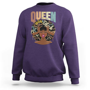 Educated Strong Black Queen African Americans Sweatshirt TS09 Purple Printyourwear