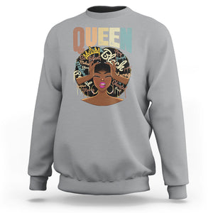 Educated Strong Black Queen African Americans Sweatshirt TS09 Sport Gray Printyourwear