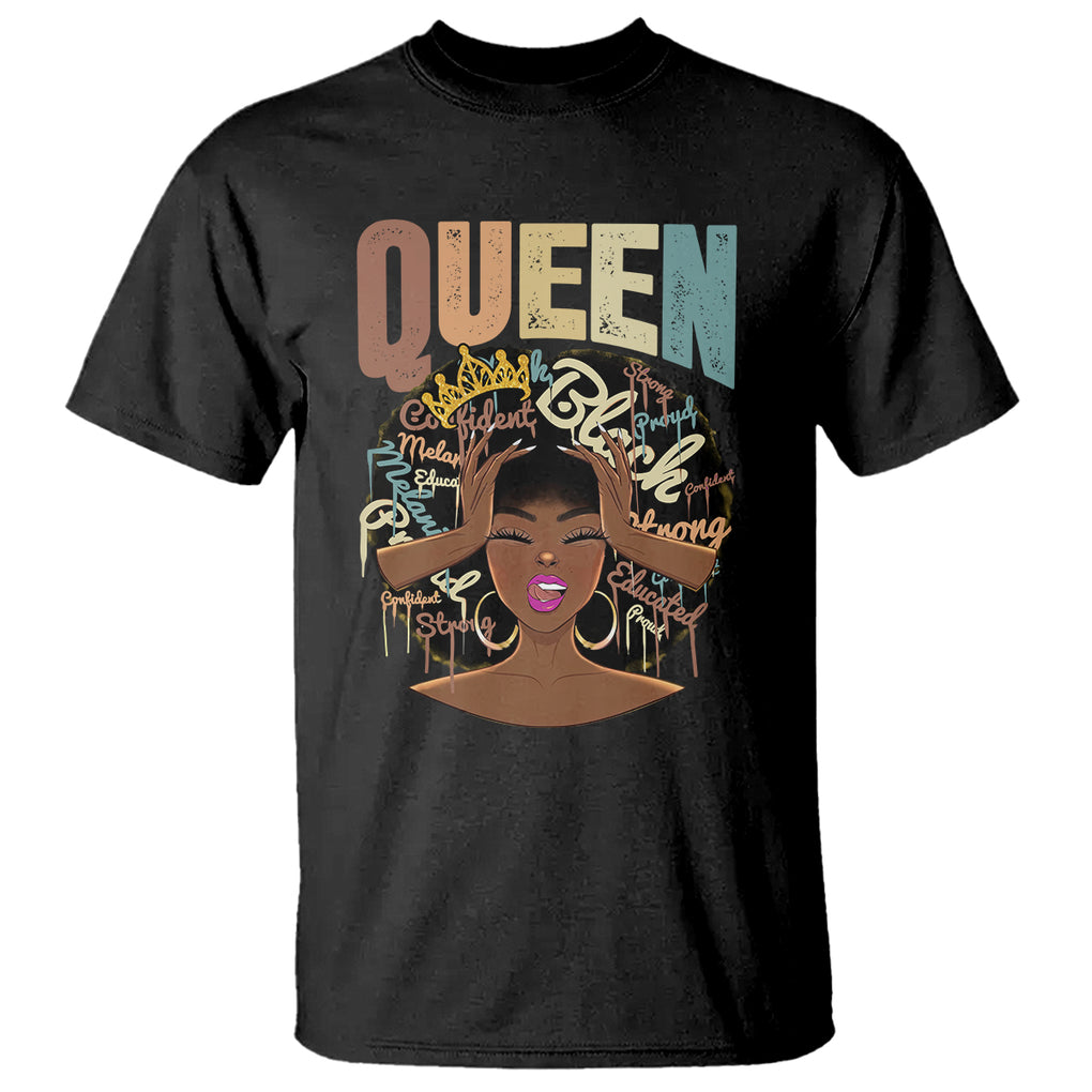 Educated Strong Black Queen African Americans T Shirt TS09 Black Printyourwear