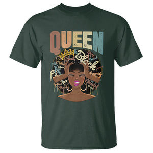 Educated Strong Black Queen African Americans T Shirt TS09 Dark Forest Green Printyourwear