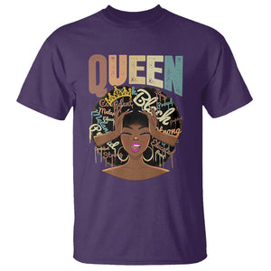 Educated Strong Black Queen African Americans T Shirt TS09 Purple Printyourwear