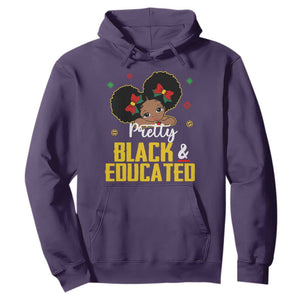 Pretty Black And Educated I Am The Strong African Queen Girl Hoodie TS09 Purple Printyourwear