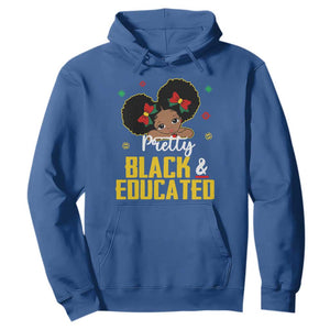 Pretty Black And Educated I Am The Strong African Queen Girl Hoodie TS09 Royal Blue Printyourwear