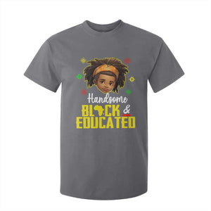 Handsome Black And Educated I Am The Strong African King Boy T Shirt For Kid TS09 Charcoal Printyourwear