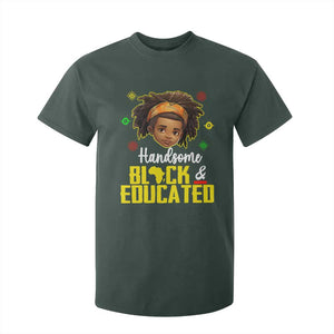 Handsome Black And Educated I Am The Strong African King Boy T Shirt For Kid TS09 Dark Forest Green Printyourwear