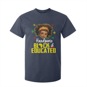 Handsome Black And Educated I Am The Strong African King Boy T Shirt For Kid TS09 Navy Printyourwear