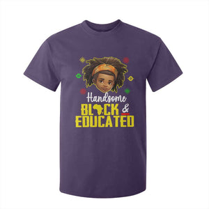 Handsome Black And Educated I Am The Strong African King Boy T Shirt For Kid TS09 Purple Printyourwear