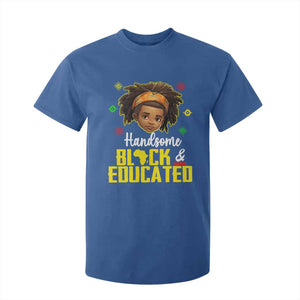 Handsome Black And Educated I Am The Strong African King Boy T Shirt For Kid TS09 Royal Blue Printyourwear