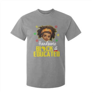 Handsome Black And Educated I Am The Strong African King Boy T Shirt For Kid TS09 Sport Gray Printyourwear